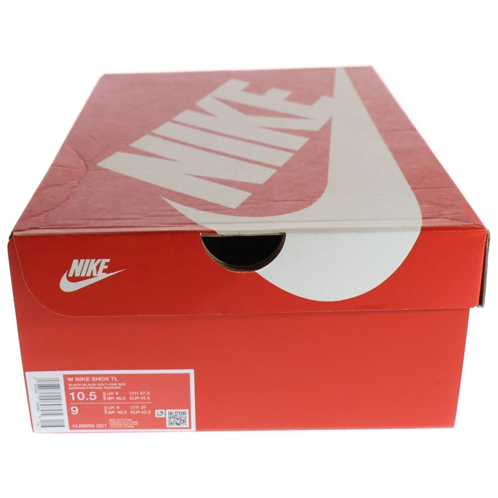 NIKE(ナイキ) WMNS SHOX TL BLACK/VOLT ウィメンズ ショックス ローカットスニーカー ブラック/レッド US10.5/27.5cm HJ9609-001