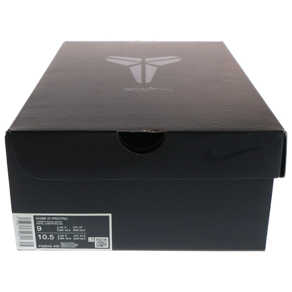 NIKE(ナイキ) KOBE 4 PROTRO PHILLY コービー4 プロトロ フィリー ローカットスニーカー ブルー US9/27cm FQ3545-400