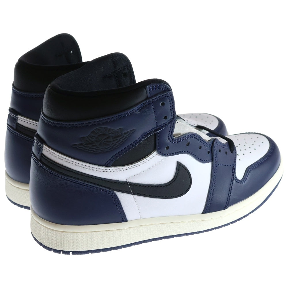 NIKE(ナイキ) AIR JORDAN 1 RETRO HIGH OG MIDNIGHT NAVY エアジョーダン 1 レトロ ミッドナイト ネイビー ハイカットスニーカー ホワイト/ネイビー US9/27cm DZ5485-401