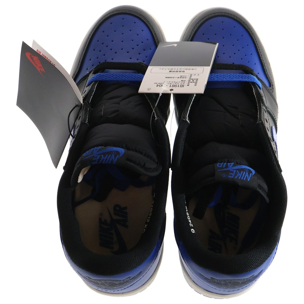 NIKE(ナイキ) AIR JORDAN 1 LOW 85 ROYAL エアジョーダン ロイヤル ローカットスニーカー ブラック/ブルー US9/27cm IB1981-004