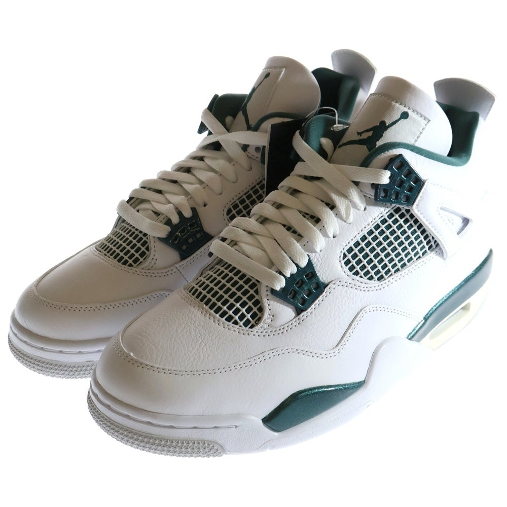 NIKE(ナイキ) AIR JORDAN 4 RETRO Oxidized Green エアジョーダン 4 レトロ オキシード グリーン ハイカットスニーカー ホワイト/グリーン US9/27cm FQ8138-103