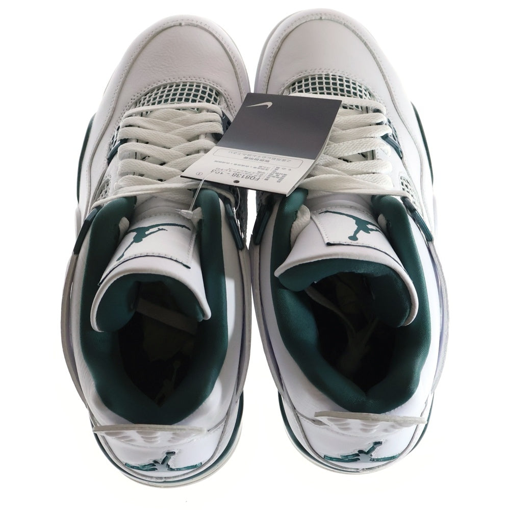 NIKE(ナイキ) AIR JORDAN 4 RETRO Oxidized Green エアジョーダン 4 レトロ オキシード グリーン ハイカットスニーカー ホワイト/グリーン US9/27cm FQ8138-103
