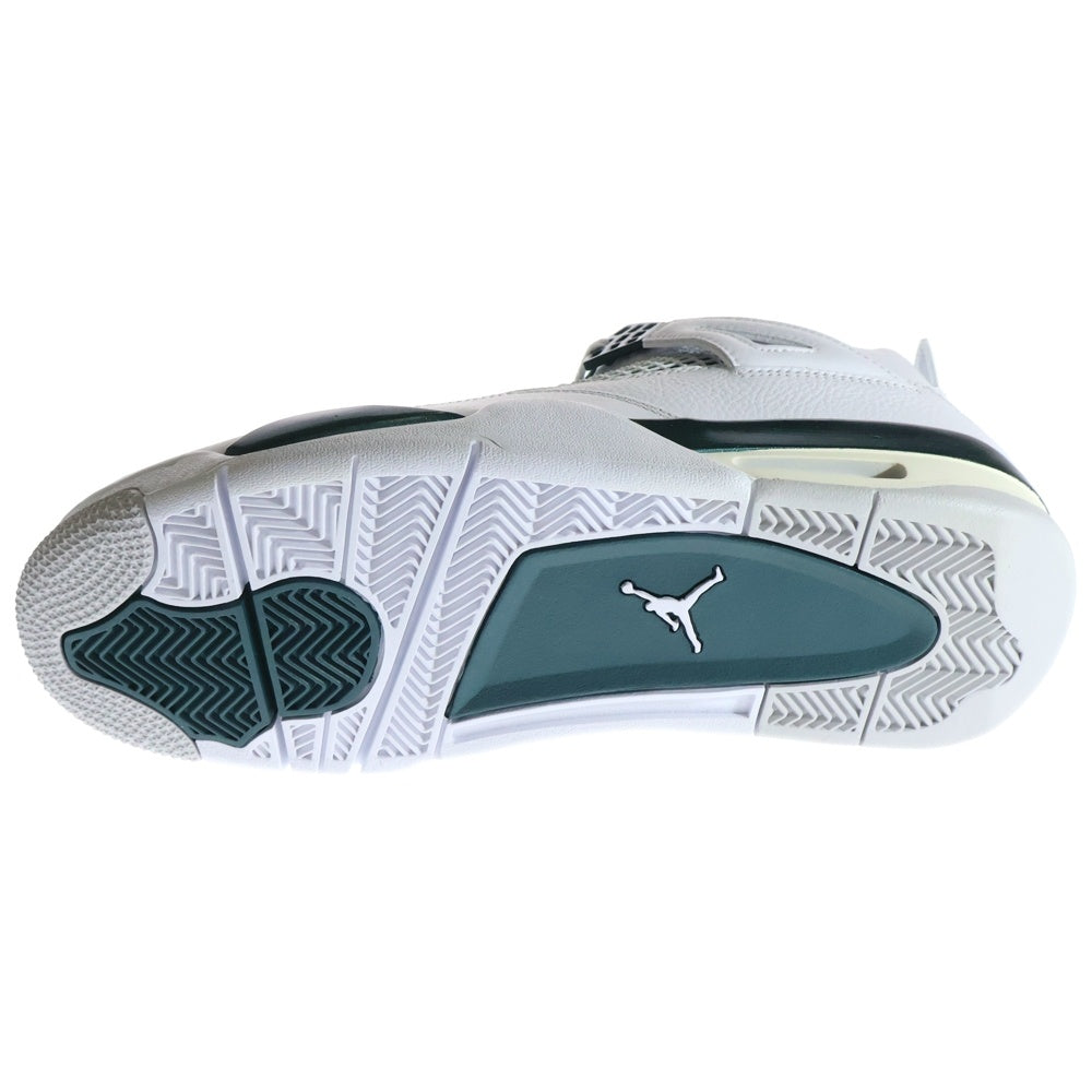 NIKE(ナイキ) AIR JORDAN 4 RETRO Oxidized Green エアジョーダン 4 レトロ オキシード グリーン ハイカットスニーカー ホワイト/グリーン US9/27cm FQ8138-103