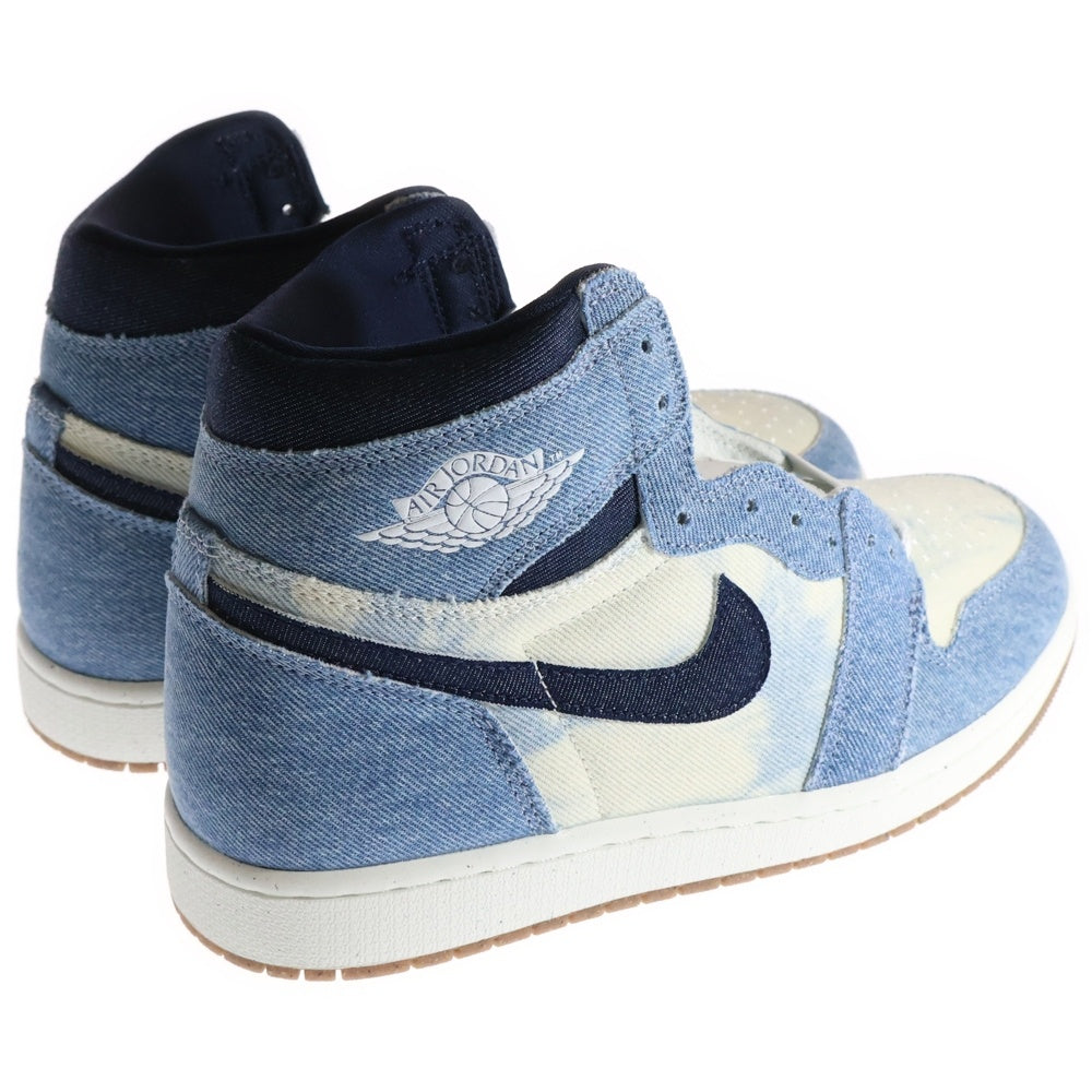 NIKE(ナイキ) AIR JORDAN 1 RETRO HIGH OG DENIM エアジョーダン 1 レトロ デニム ハイカットスニーカー インディゴ US9/27cm FQ2947-100
