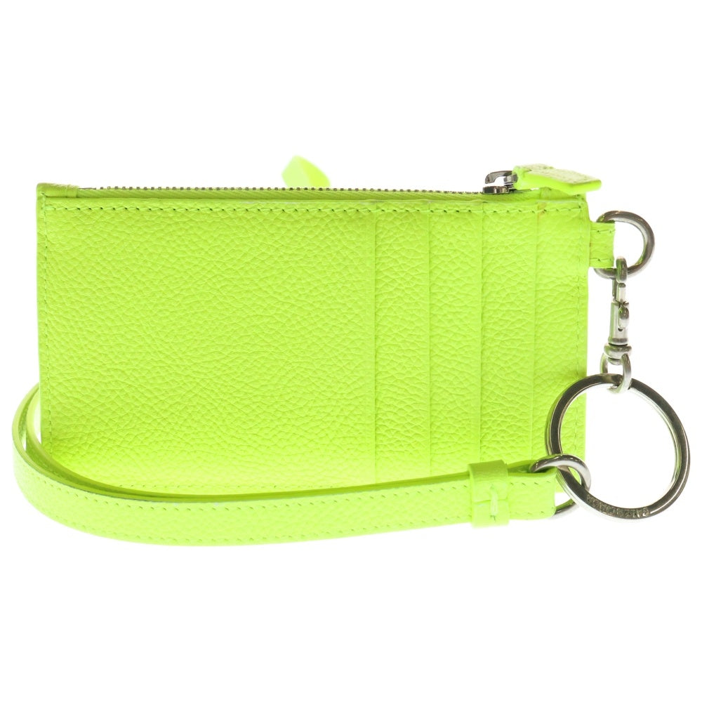 BALENCIAGA(バレンシアガ) ロゴ レザー カードケース コインケース イエロー 594548