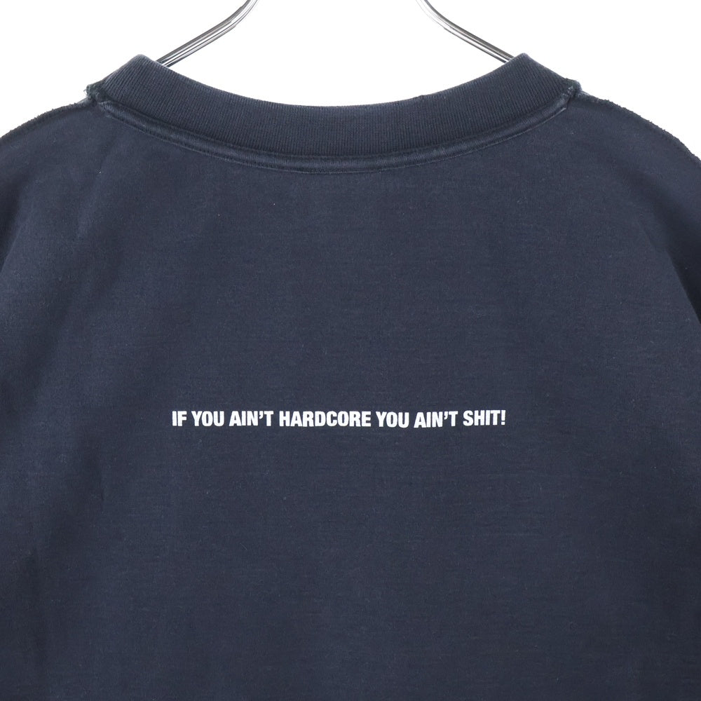 VETEMENTS(ヴェトモン) 18AW BFRND インサイドアウト クルーネック長袖Tシャツ カットソー ブラック MAH19TR204