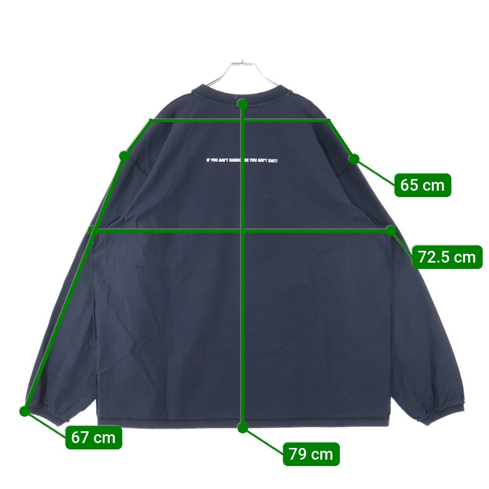 VETEMENTS(ヴェトモン) 18AW BFRND インサイドアウト クルーネック長袖Tシャツ カットソー ブラック MAH19TR204