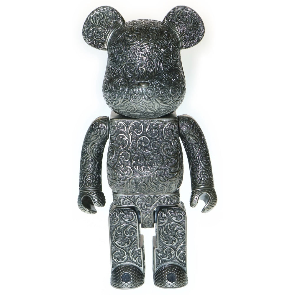 MEDICOM TOY(メディコムトイ) BE@RBRICK ROYAL SELANGOR ARABESQUE BLACK 400% ベアブリック ロイヤルセランゴール 人形 フィギュア メタル ブラック