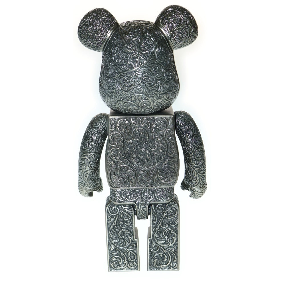 MEDICOM TOY(メディコムトイ) BE@RBRICK ROYAL SELANGOR ARABESQUE BLACK 400% ベアブリック ロイヤルセランゴール 人形 フィギュア メタル ブラック