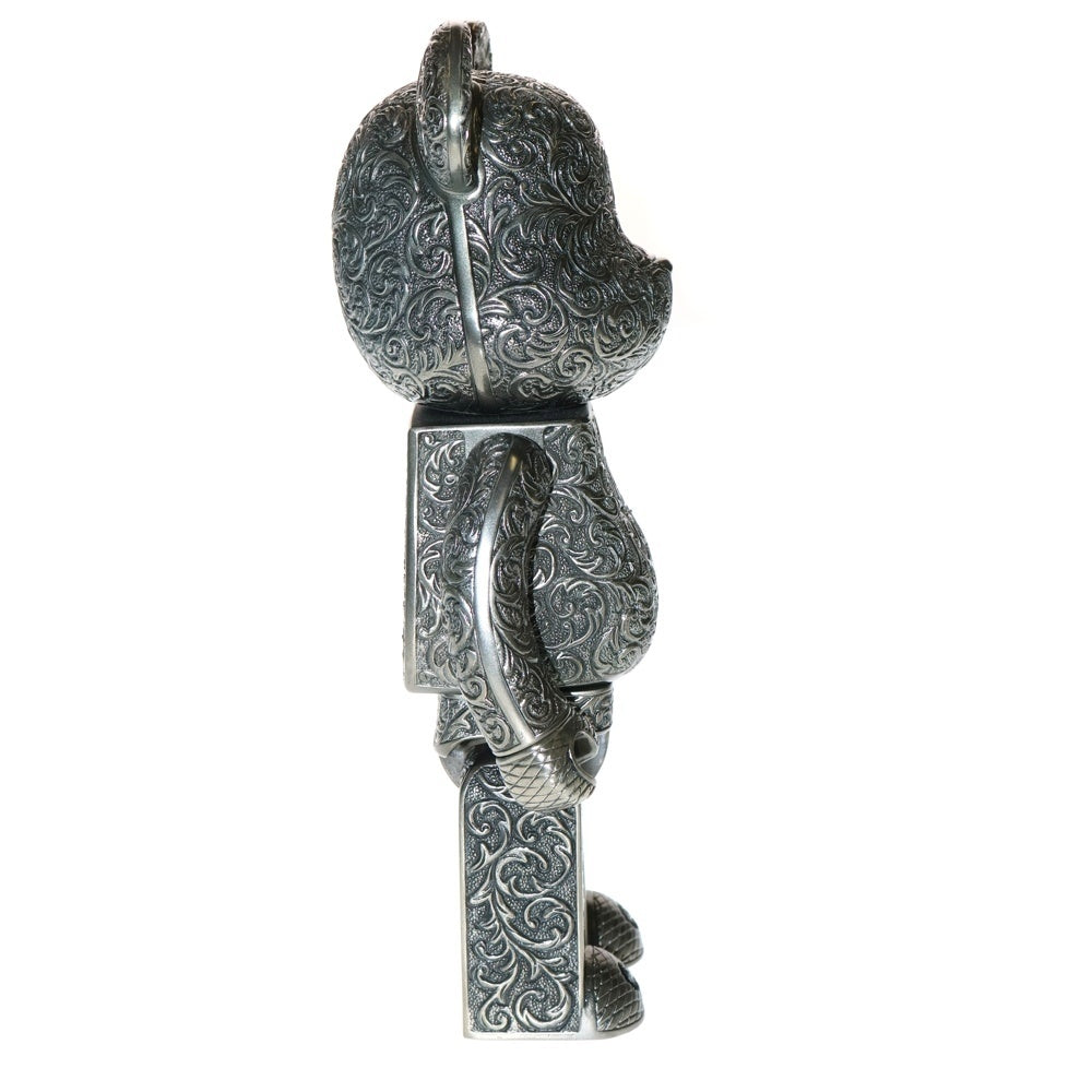 MEDICOM TOY(メディコムトイ) BE@RBRICK ROYAL SELANGOR ARABESQUE BLACK 400% ベアブリック ロイヤルセランゴール 人形 フィギュア メタル ブラック