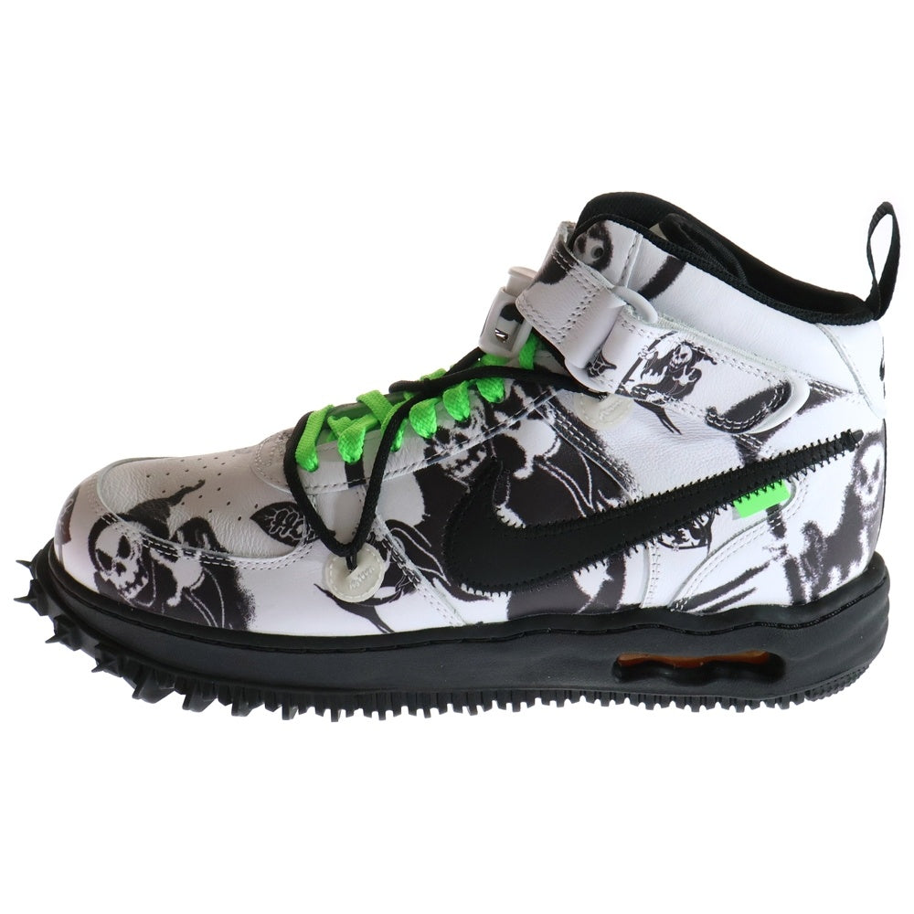 NIKE(ナイキ) ×OFF-WHITE AIR FORCE 1 MID Grim Reaper オフホワイト エアフォースワン ミッドカットスニーカー ブラック/ホワイト US11.5/29.5cm DR0500-102