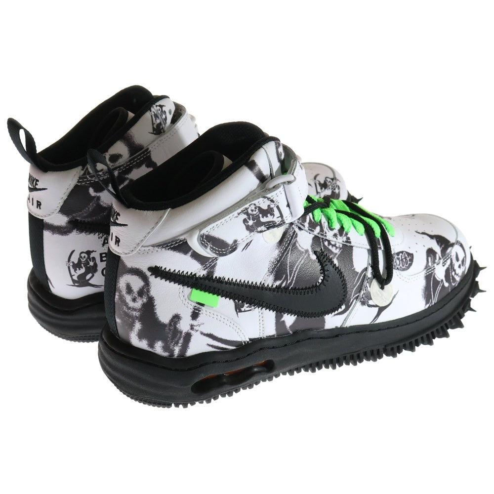 NIKE(ナイキ) ×OFF-WHITE AIR FORCE 1 MID Grim Reaper オフホワイト エアフォースワン ミッドカットスニーカー ブラック/ホワイト US11.5/29.5cm DR0500-102