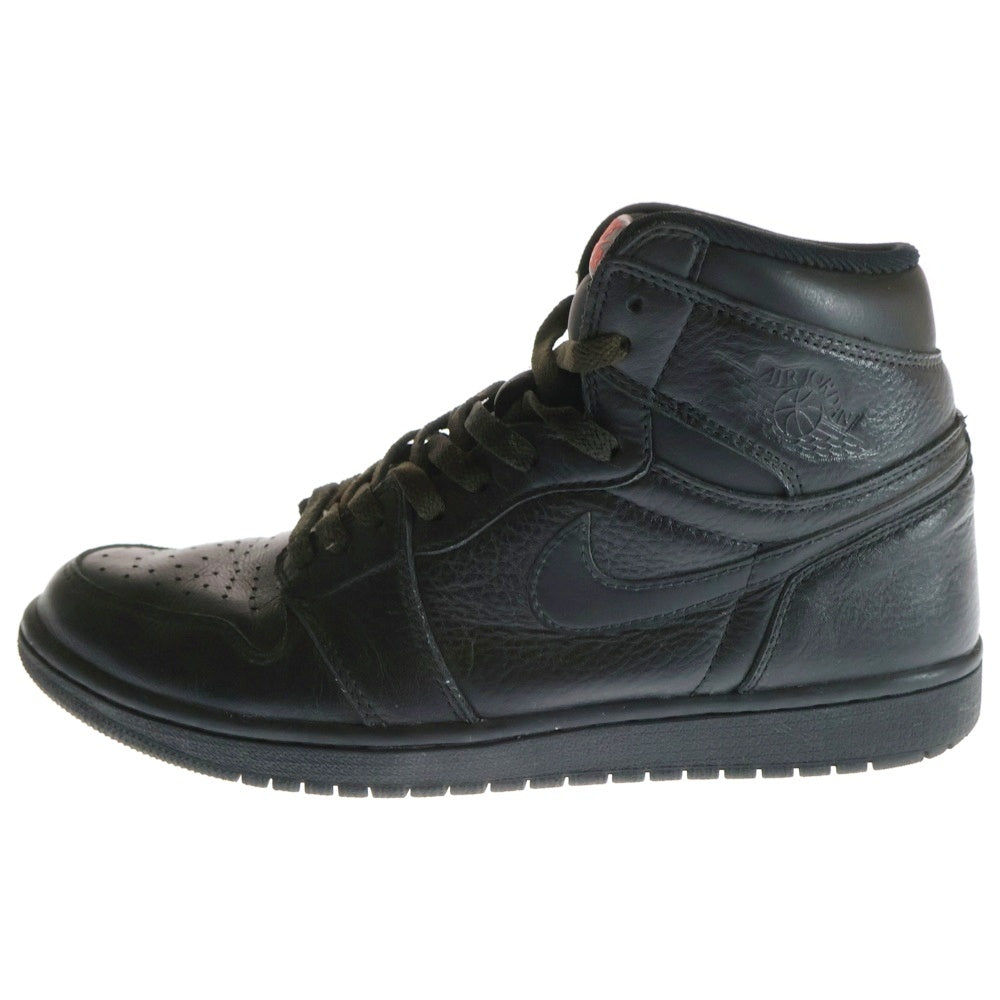 NIKE(ナイキ) AIR JORDAN 1 RETRO HIGH OG TRIPLE BLACK エアジョーダン1 ハイ OG トリプルブラック ハイカットスニーカー ブラック US10.5/28.5cm 555088-022