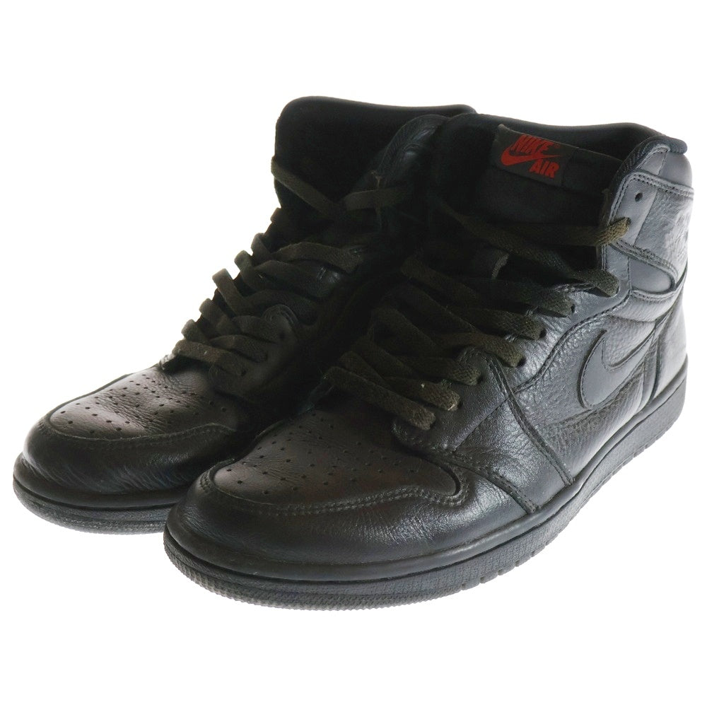 NIKE(ナイキ) AIR JORDAN 1 RETRO HIGH OG TRIPLE BLACK エアジョーダン1 ハイ OG トリプルブラック ハイカットスニーカー ブラック US10.5/28.5cm 555088-022