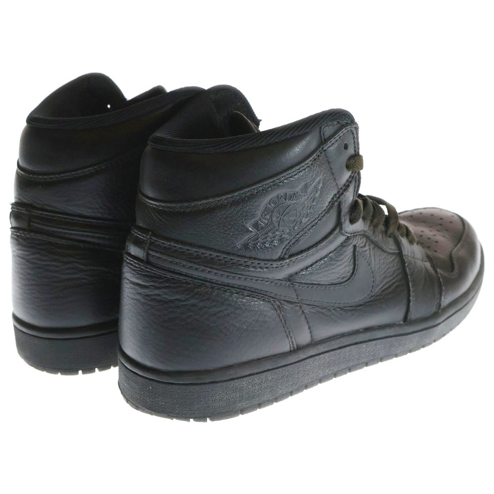 NIKE(ナイキ) AIR JORDAN 1 RETRO HIGH OG TRIPLE BLACK エアジョーダン1 ハイ OG トリプルブラック ハイカットスニーカー ブラック US10.5/28.5cm 555088-022