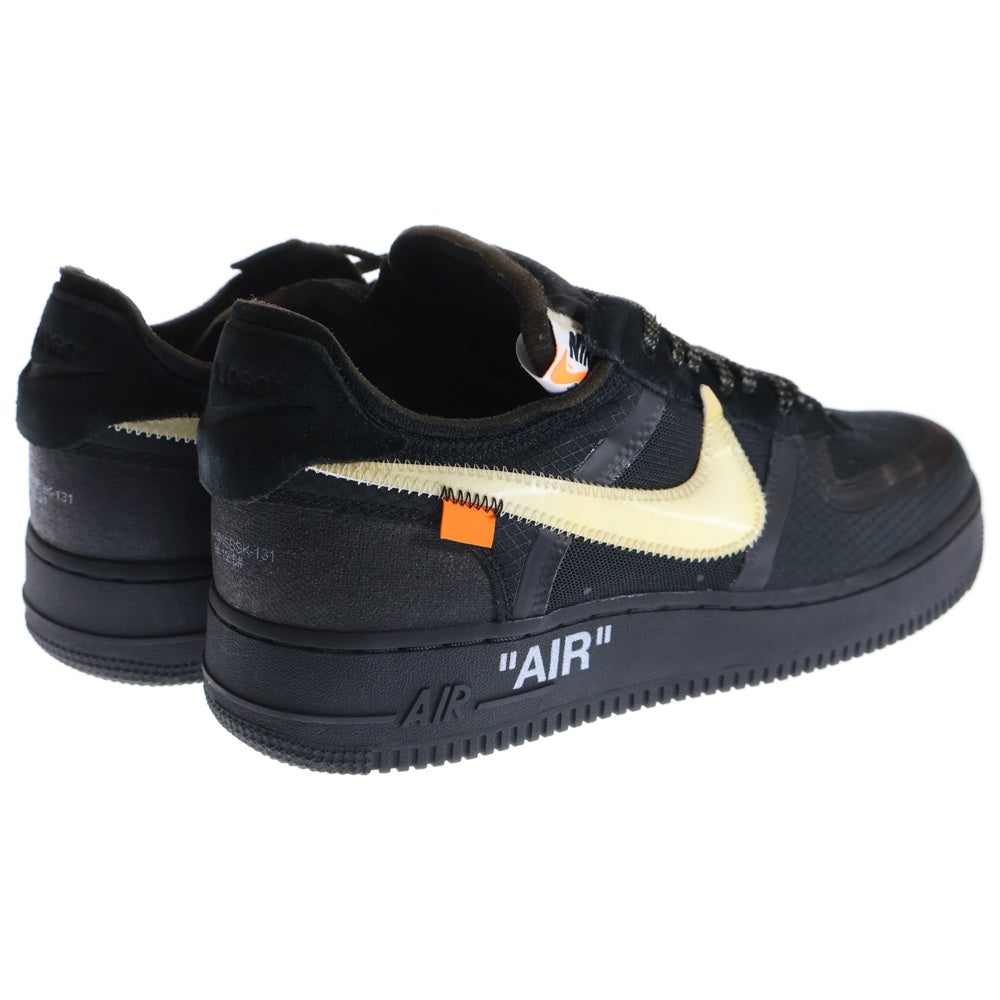 NIKE(ナイキ) ×OFF-WHITE THE 10 AIR FORCE 1 LOW オフホワイト ザテン エアフォースワン ローカットスニーカー ブラック US10/28cm AO4606-001