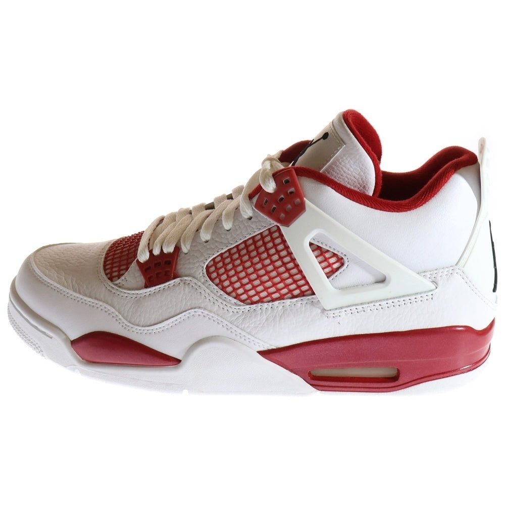 NIKE(ナイキ) 【観賞用2015年】 AIR JORDAN 4 RETRO ALTERNATE 89 エアジョーダン4 レトロ オルタネイト89 ハイカットスニーカー ホワイト/レッド US12/30cm 308497-106