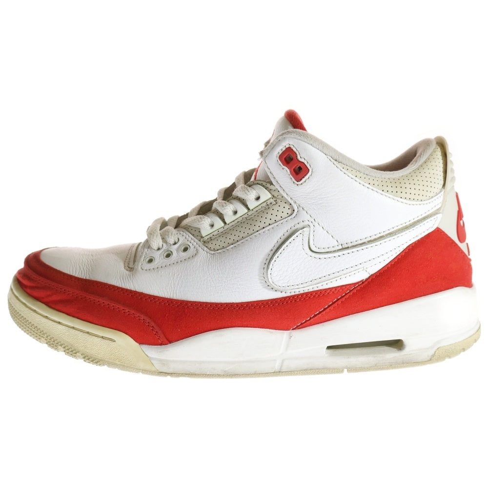 NIKE(ナイキ) AIR JORDAN 3 RETRO TINKER WHITE UNIVERSITY RED エアジョーダン3 レトロ ティンカー ユニバーシティ レッド ハイカットスニーカー US10.5/28.5cm CJ0939-100