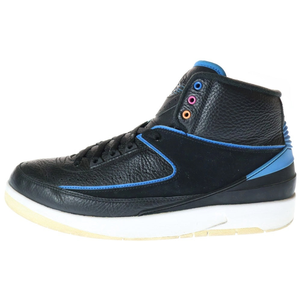 NIKE(ナイキ) 【観賞用2015年製】 AIR JORDAN 2 RETRO RADIO RAHEEM エアジョーダン2 レトロ ラジオ ラヒーム ハイカットスニーカー ブラック US10.5/28.5cm 834274-014