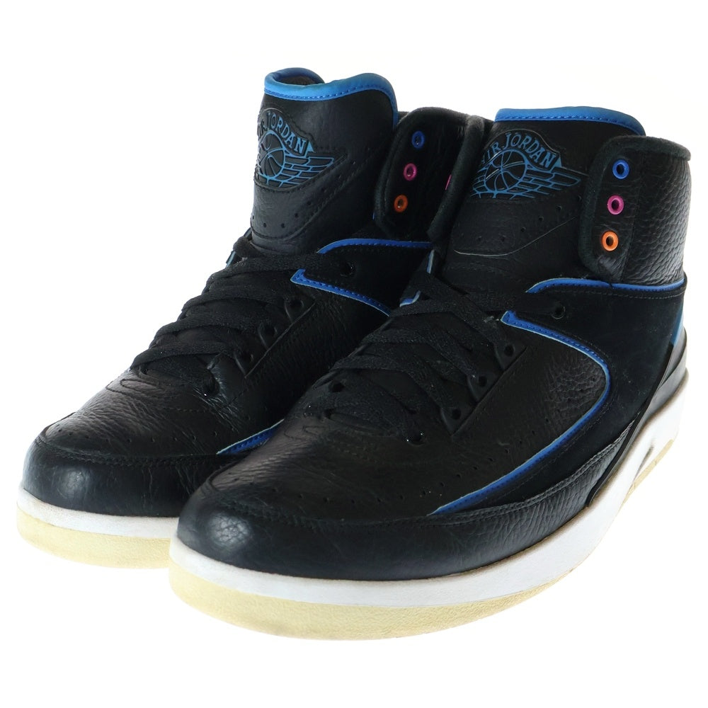 NIKE(ナイキ) 【観賞用2015年製】 AIR JORDAN 2 RETRO RADIO RAHEEM エアジョーダン2 レトロ ラジオ ラヒーム ハイカットスニーカー ブラック US10.5/28.5cm 834274-014
