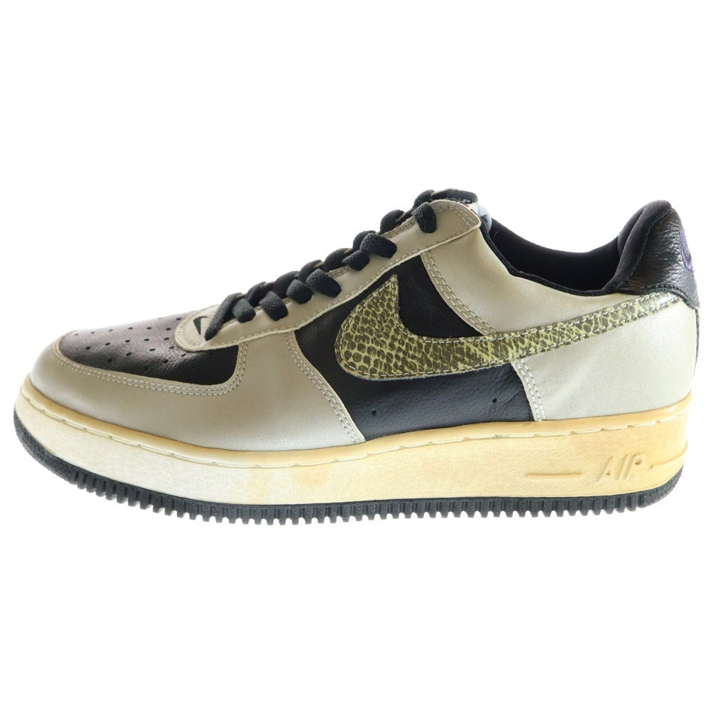 NIKE(ナイキ) 【観賞用2001年製】 AIR FORCE 1 B エアフォース 1 ビー ローカットスニーカーシューズ シルバー/ブラック US10/28cm 624040-001