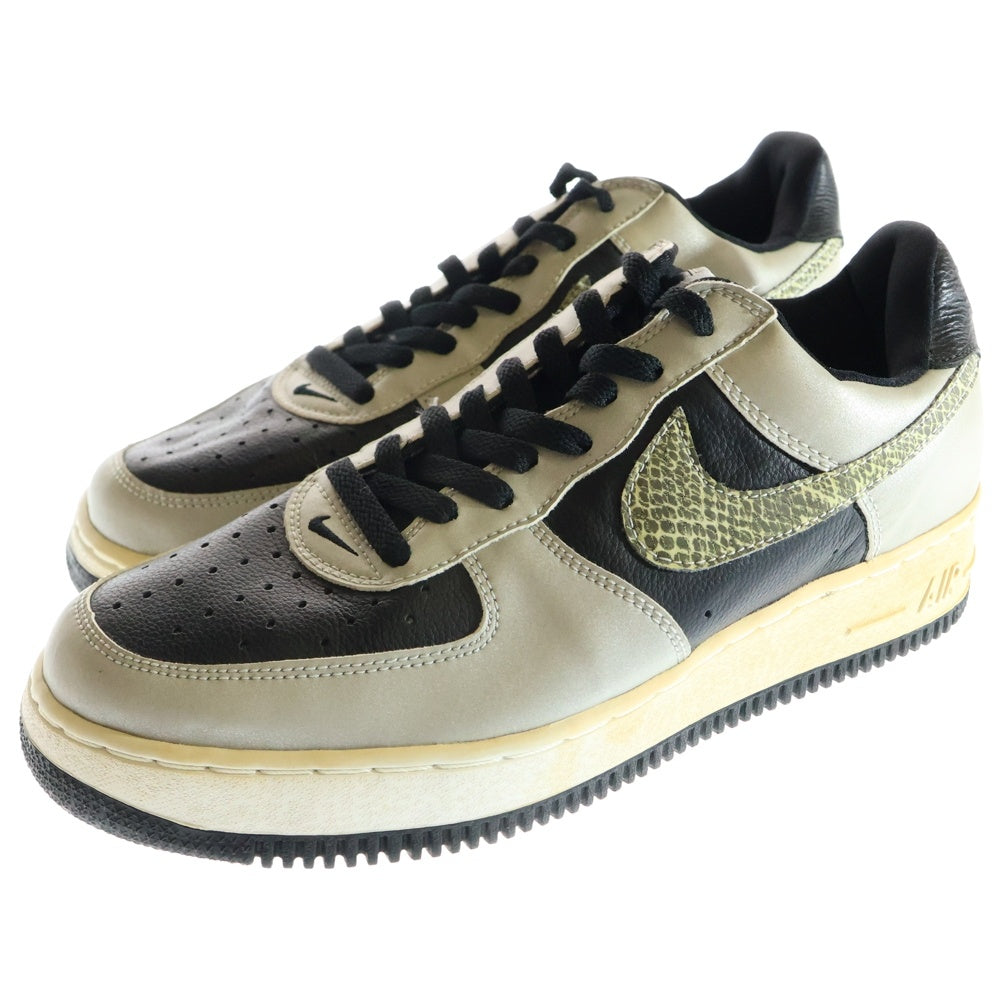 NIKE(ナイキ) 【観賞用2001年製】 AIR FORCE 1 B エアフォース 1 ビー ローカットスニーカーシューズ シルバー/ブラック US10/28cm 624040-001