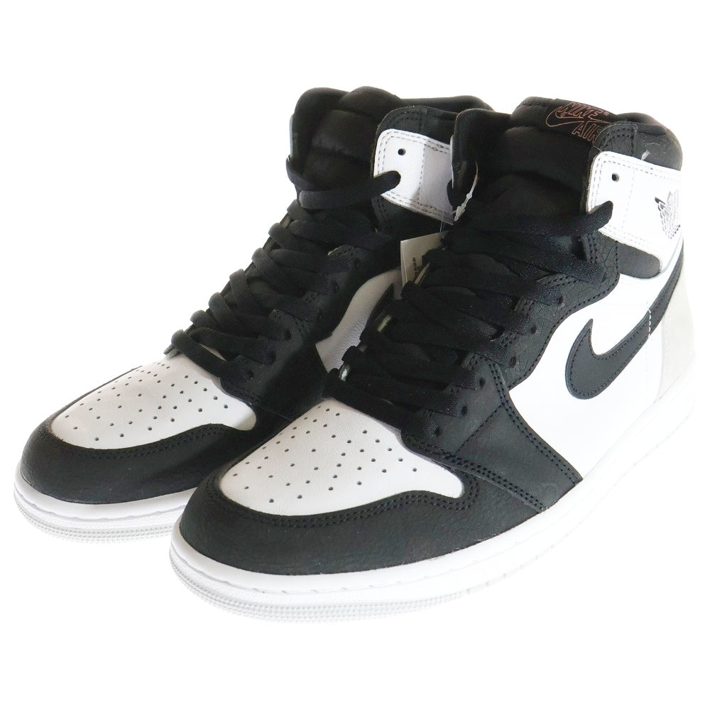 NIKE(ナイキ) AIR JORDAN 1 HIGH OG BLEACHED CORAL エアジョーダン 1 ブリーチドコーラル ハイカットスニーカー グレー US11/29cm 555088-108