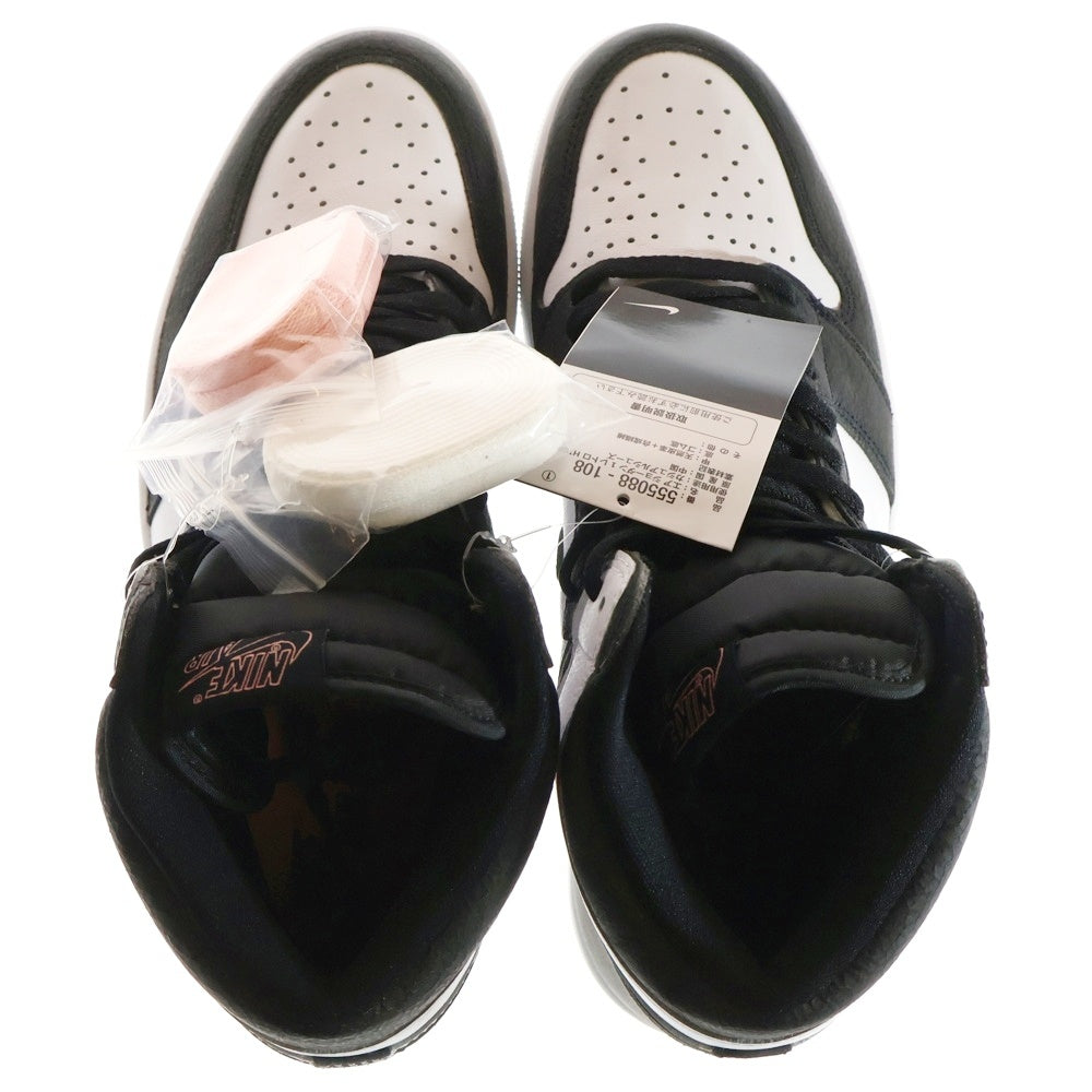 NIKE(ナイキ) AIR JORDAN 1 HIGH OG BLEACHED CORAL エアジョーダン 1 ブリーチドコーラル ハイカットスニーカー グレー US11/29cm 555088-108