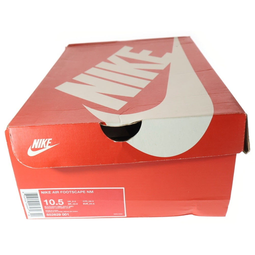 NIKE(ナイキ) AIR FOOTSCAPE NM エアフットエスケープ ローカットスニーカーシューズ ブラック US10.5/28.5cm 852629-001