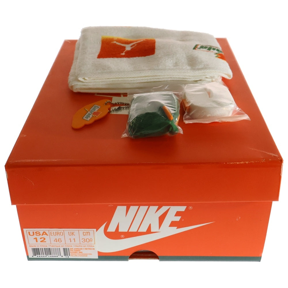 NIKE(ナイキ) ×Gatorade AIR JORDAN 1 RETRO HIGH OG G8RD エアジョーダン 1 ハイカットスニーカーシューズ オレンジ US12/30cm AJ5997-880