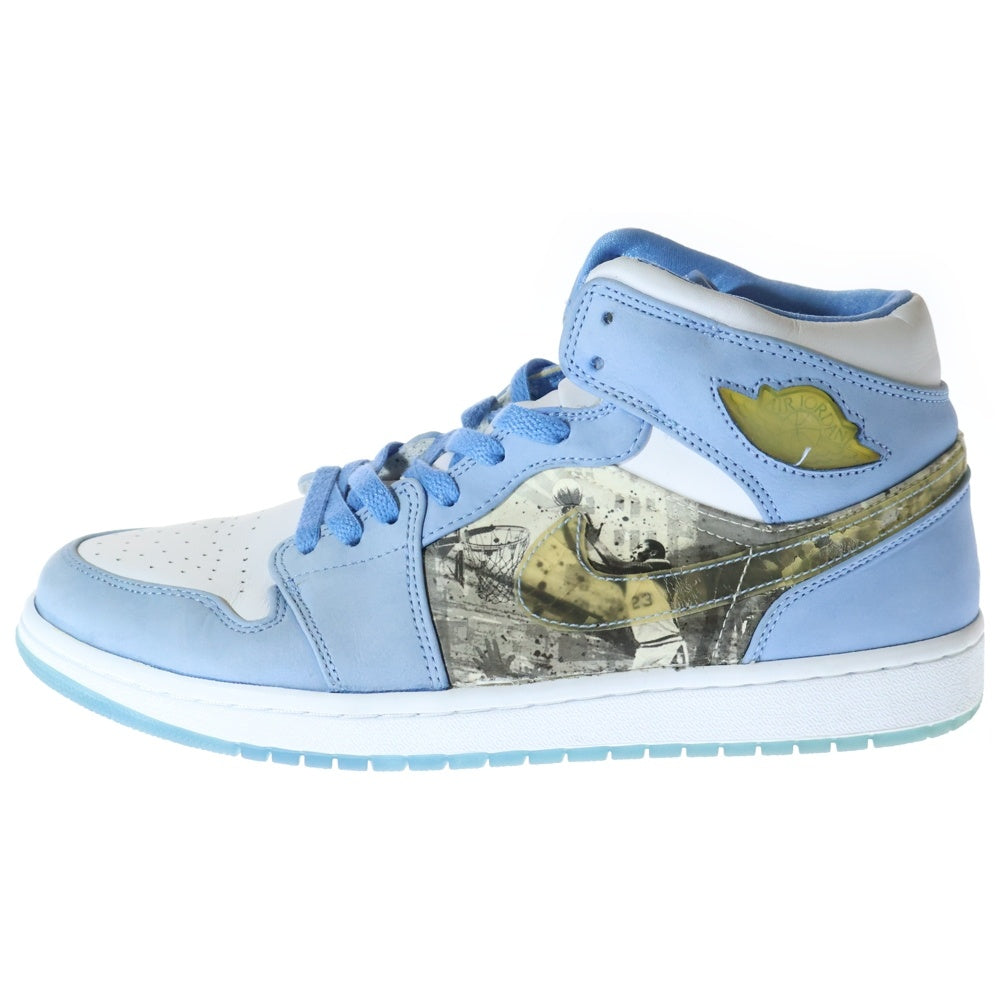 NIKE(ナイキ) 【観賞用2007年】AIR JORDAN 1 RETRO ALPHA WHITE UNIVERSITY BLUE エアジョーダン1アルファ ユニバーシティブルー ハイカットスニーカー US11/29cm 316269-142