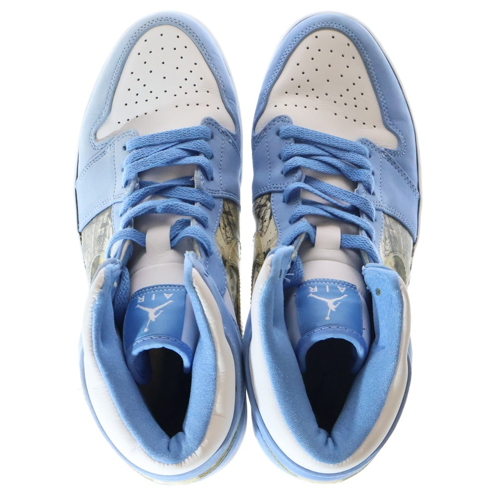 NIKE(ナイキ) 【観賞用2007年】AIR JORDAN 1 RETRO ALPHA WHITE UNIVERSITY BLUE エアジョーダン1アルファ ユニバーシティブルー ハイカットスニーカー US11/29cm 316269-142