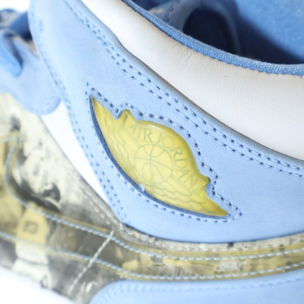 NIKE(ナイキ) 【観賞用2007年】AIR JORDAN 1 RETRO ALPHA WHITE UNIVERSITY BLUE エアジョーダン1アルファ ユニバーシティブルー ハイカットスニーカー US11/29cm 316269-142