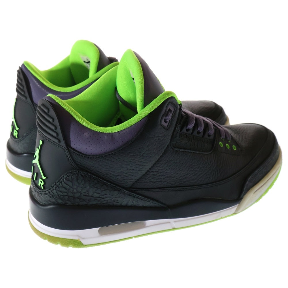 NIKE(ナイキ) 【観賞用2013年製】 AIR JORDAN 3 RETRO エアジョーダン3 レトロ ハイカットスニーカー ブラック US10/28cm 136064-018