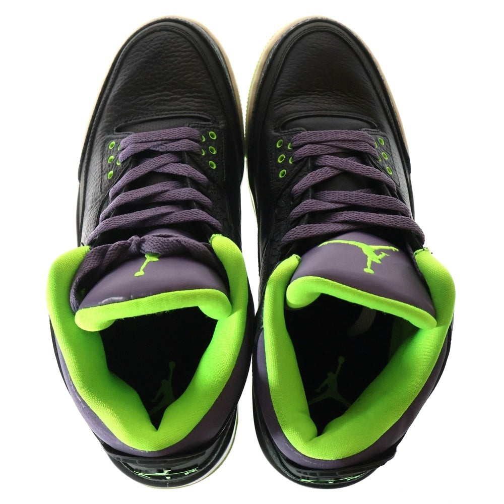 NIKE(ナイキ) 【観賞用2013年製】 AIR JORDAN 3 RETRO エアジョーダン3 レトロ ハイカットスニーカー ブラック US10/28cm 136064-018
