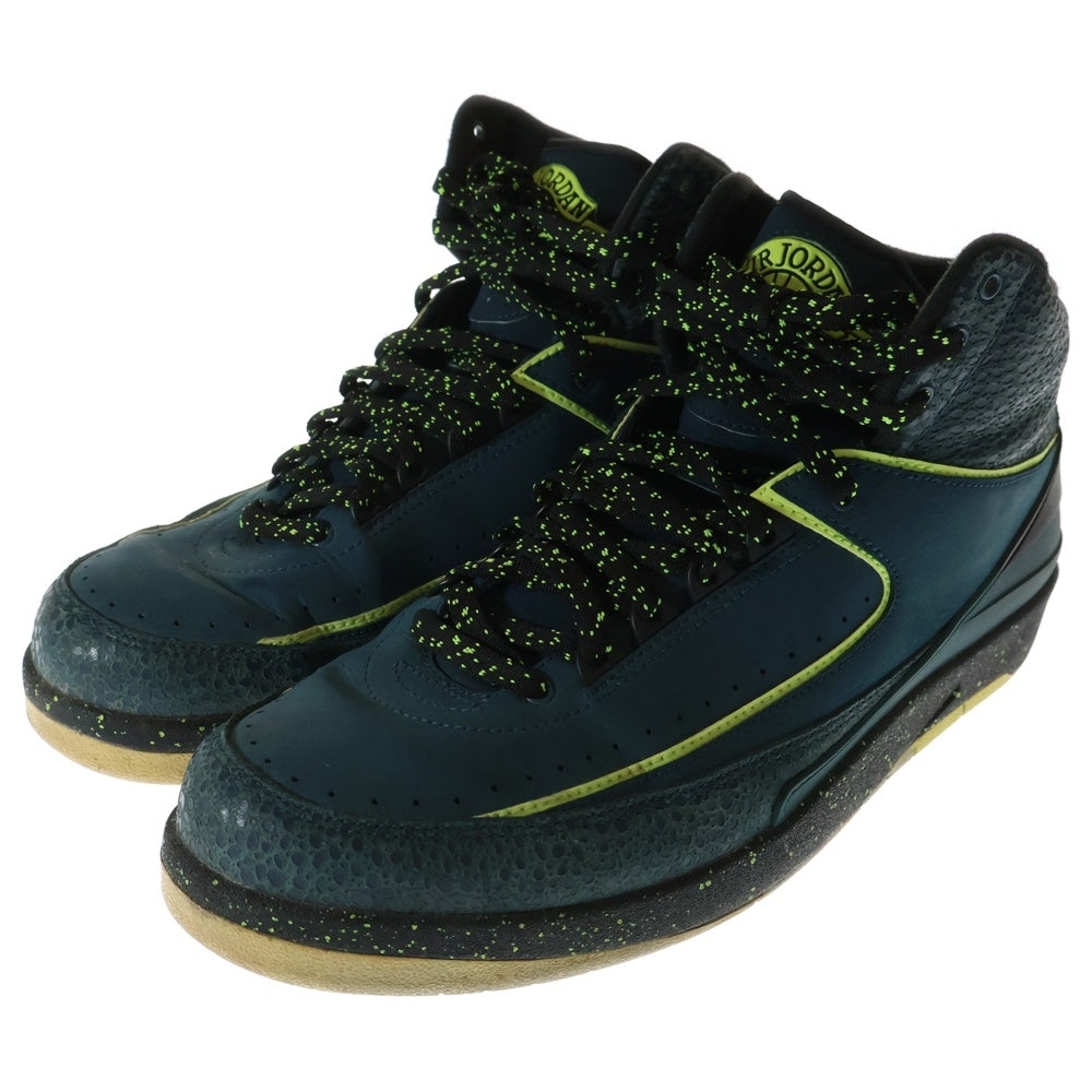 NIKE(ナイキ) 【観賞用 2014年製】AIR JORDAN 2 RETRO NIGHTSHADE エアジョーダン 2 レトロ ナイトシェイド ハイカットスニーカー ネイビー/イエロー US11/29cm 385475-303