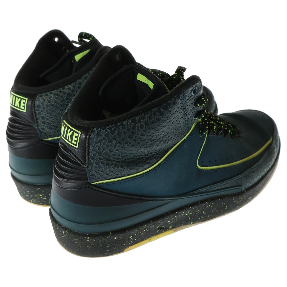 NIKE(ナイキ) 【観賞用 2014年製】AIR JORDAN 2 RETRO NIGHTSHADE エアジョーダン 2 レトロ ナイトシェイド ハイカットスニーカー ネイビー/イエロー US11/29cm 385475-303