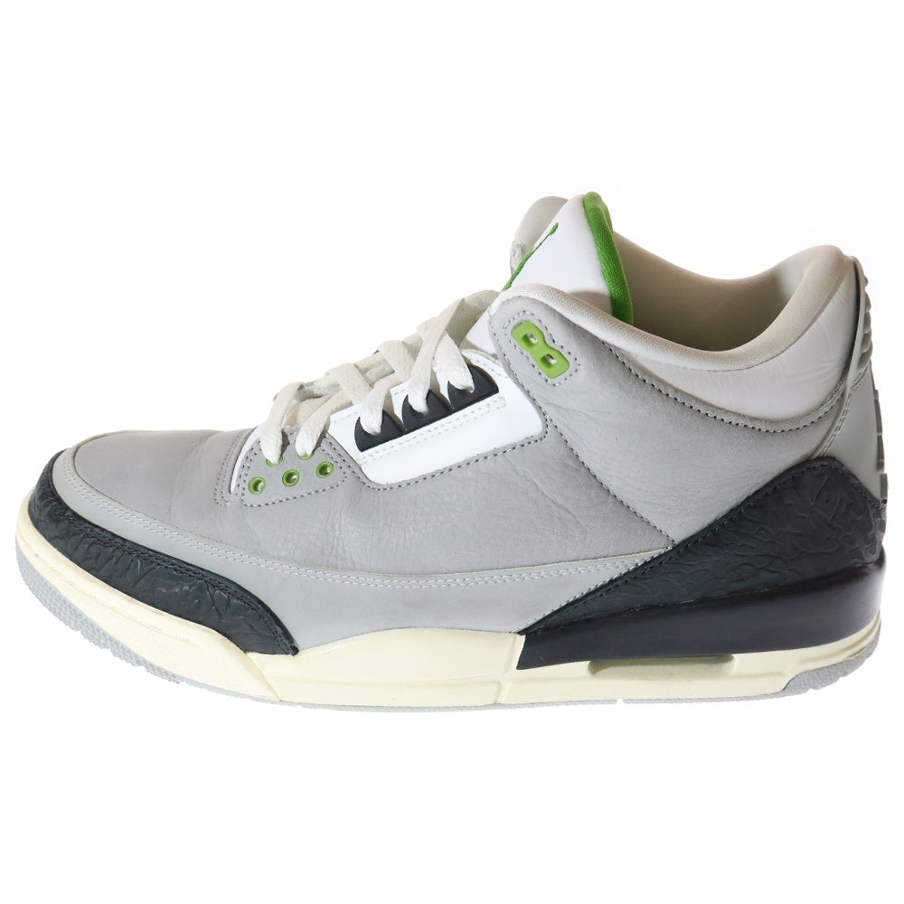 NIKE(ナイキ) AIR JORDAN 3 RETRO CHLOROPHYLL エアジョーダン 3 レトロ クロロフィル ローカットスニーカー グレー US11/29cm 136064-006