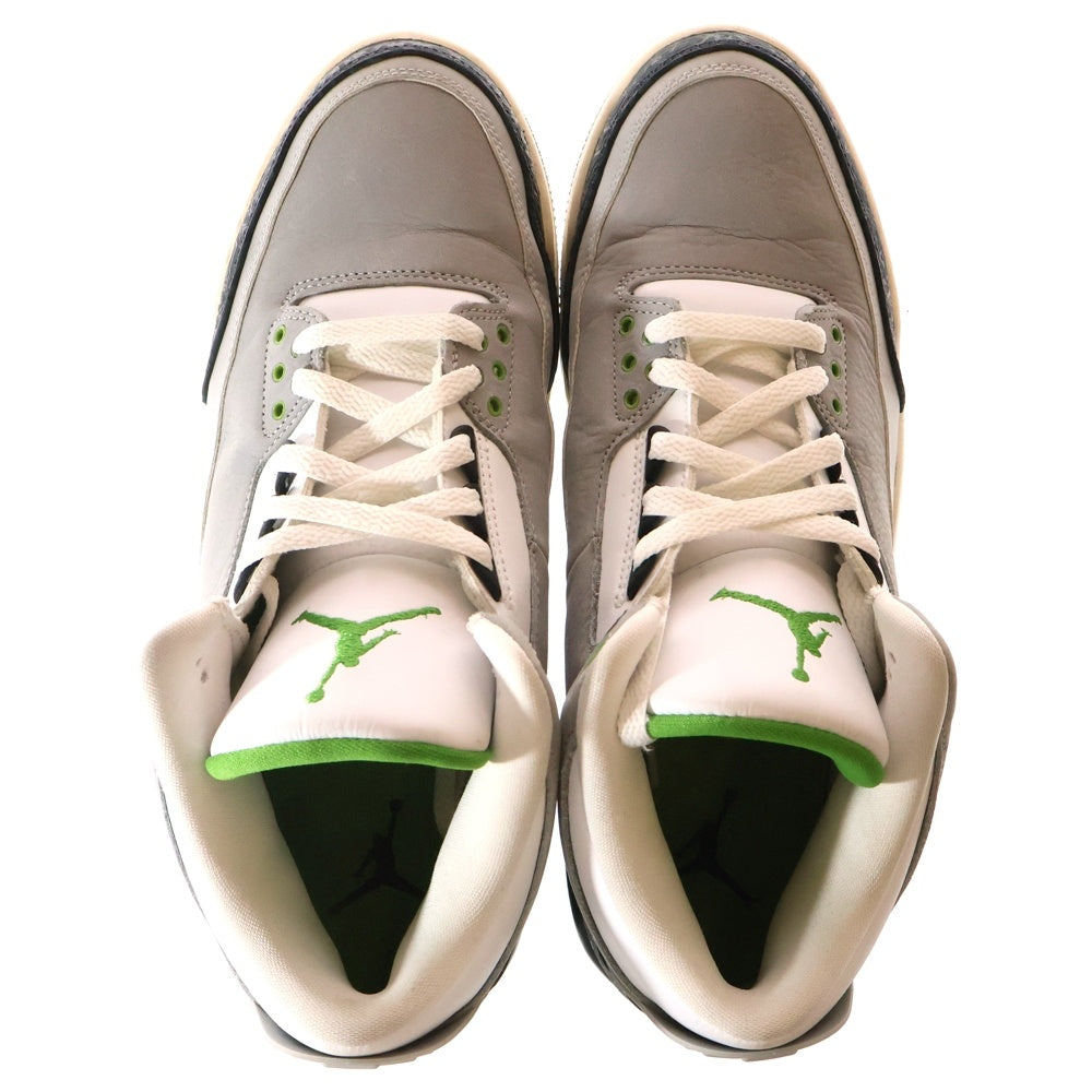 NIKE(ナイキ) AIR JORDAN 3 RETRO CHLOROPHYLL エアジョーダン 3 レトロ クロロフィル ローカットスニーカー グレー US11/29cm 136064-006
