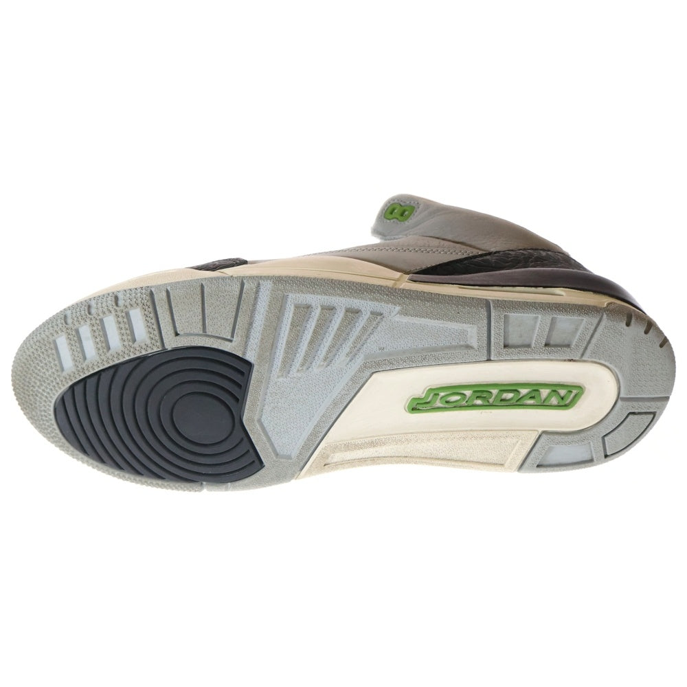 NIKE(ナイキ) AIR JORDAN 3 RETRO CHLOROPHYLL エアジョーダン 3 レトロ クロロフィル ローカットスニーカー グレー US11/29cm 136064-006