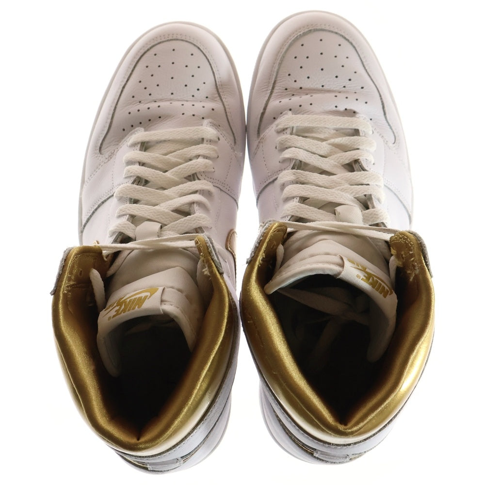 NIKE(ナイキ) WMNS AIR JORDAN 1 RETRO HIGH OG METALLIC GOLD ウィメンズ エアジョーダン1 レトロ ハイ OG メタリックゴールド ハイカットスニーカー US12/29cm FD2596-107