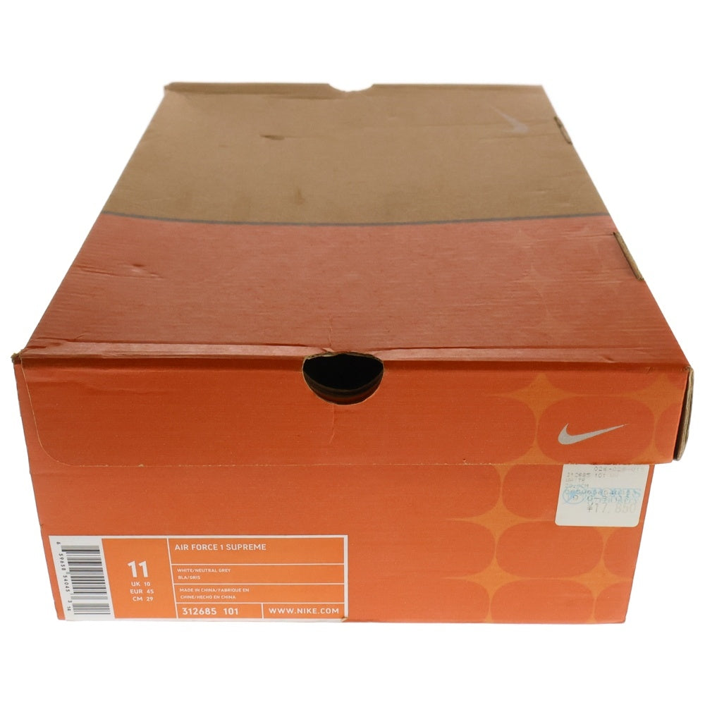 NIKE(ナイキ) 【観賞用2006年製】 ×SUPREME AIR FORCE 1 One Piece Ostrich シュプリーム エアフォース 1 ロー ワンピース ローカットスニーカー US11/29cm 312685-101