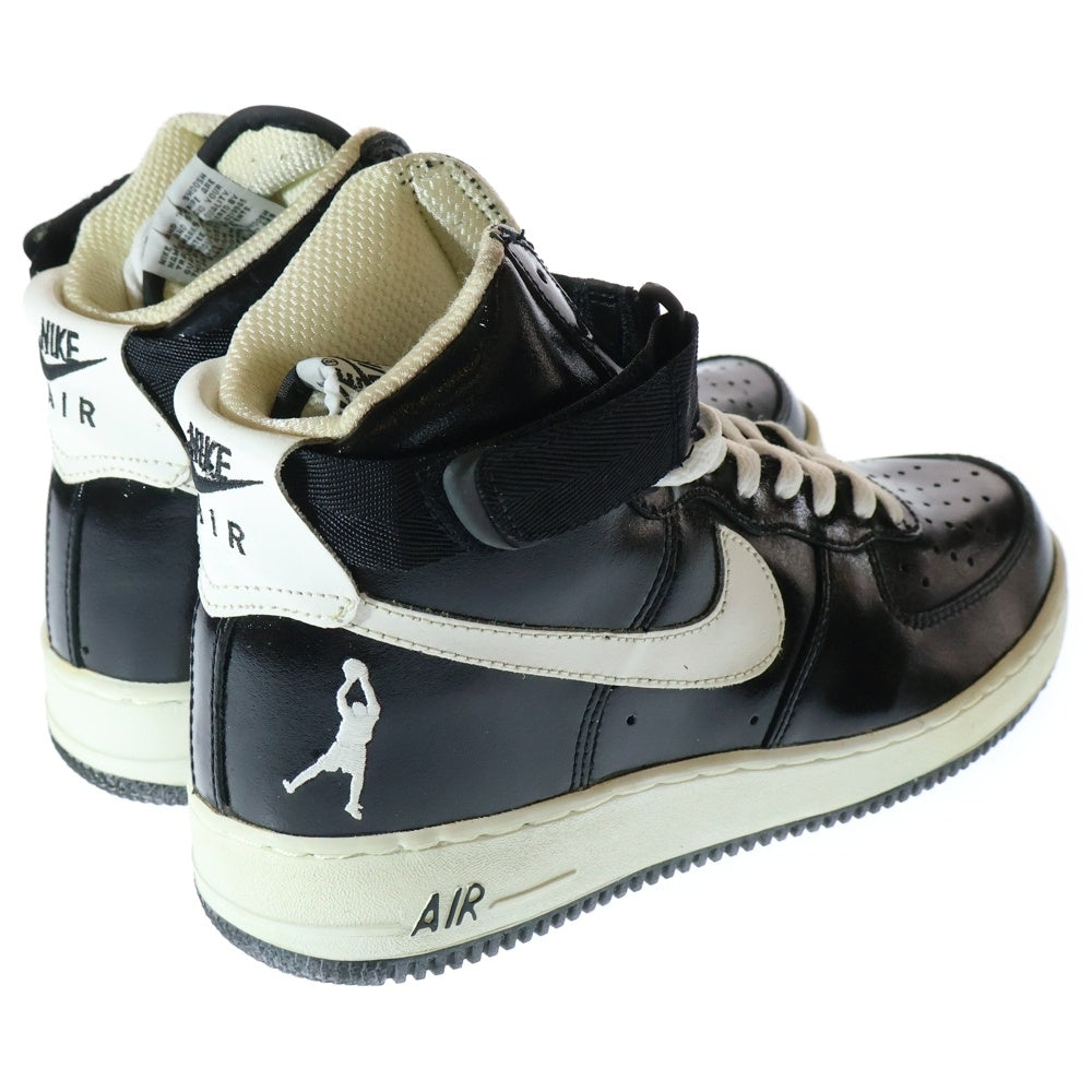 NIKE(ナイキ) 【観賞用2001年製】 AIR FORCE 1 HIGH SHEED エアフォース 1 パテントハイカットスニーカーシューズ ブラック/ホワイト US9/27cm 302640-011
