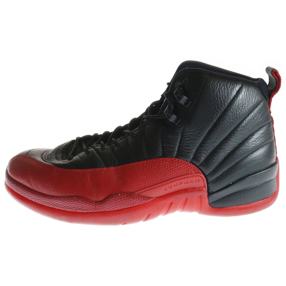NIKE(ナイキ) 【観賞用2016年製】 AIR JORDAN 12 RETRO エアジョーダン12 レトロ ハイカットスニーカー ブラック/レッド US11/29cm 130690-002
