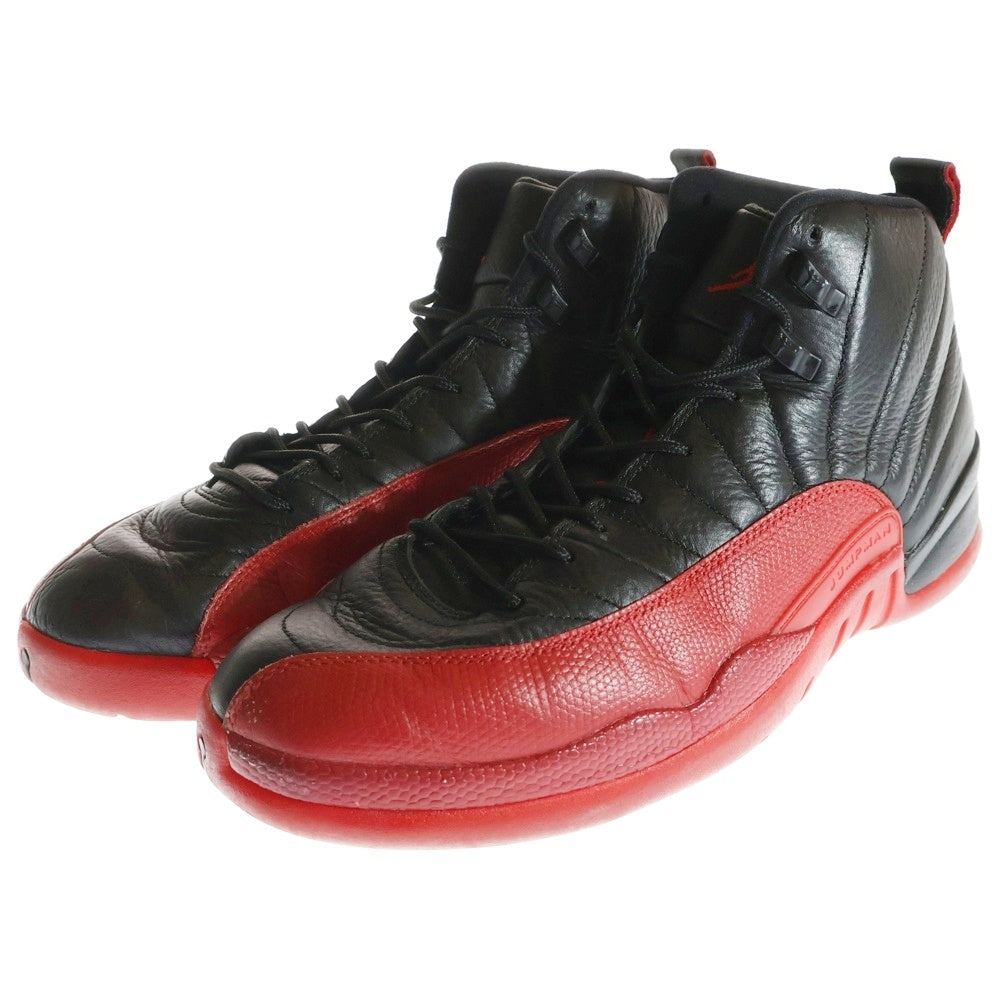NIKE(ナイキ) 【観賞用2016年製】 AIR JORDAN 12 RETRO エアジョーダン12 レトロ ハイカットスニーカー ブラック/レッド US11/29cm 130690-002