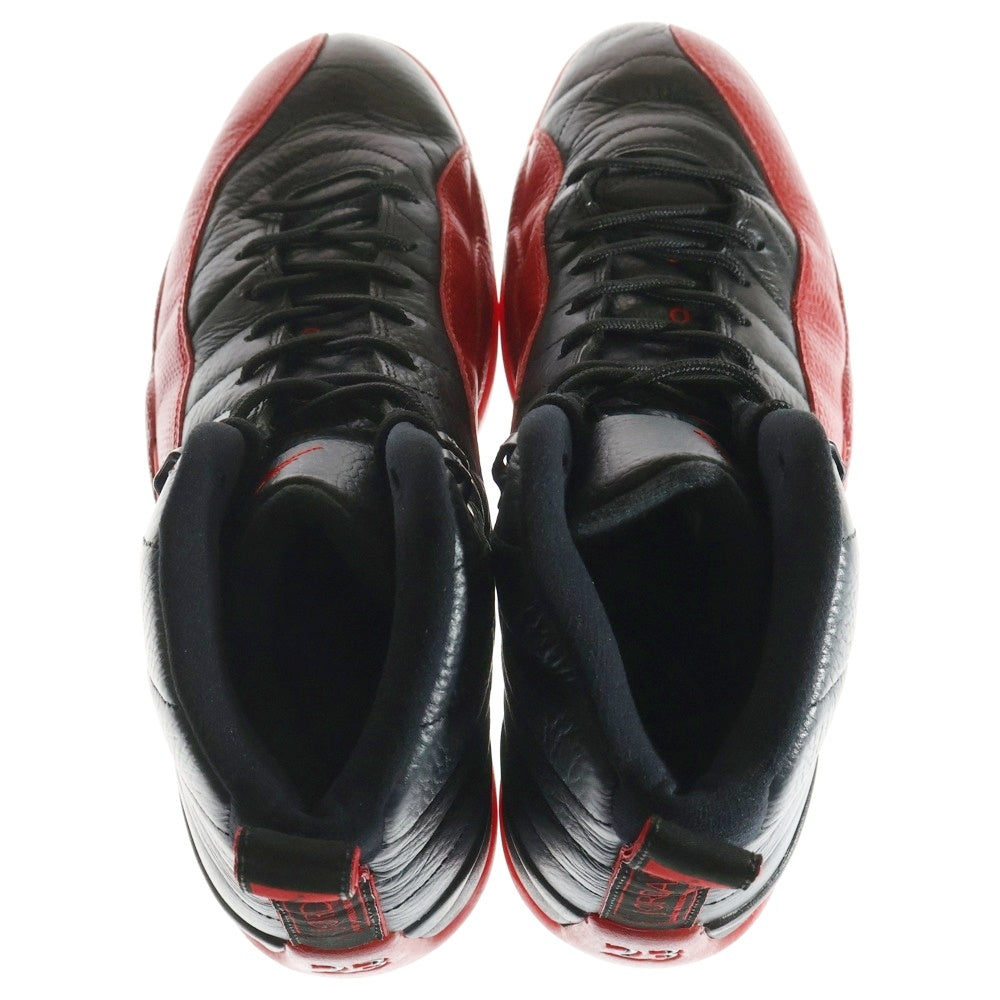 NIKE(ナイキ) 【観賞用2016年製】 AIR JORDAN 12 RETRO エアジョーダン12 レトロ ハイカットスニーカー ブラック/レッド US11/29cm 130690-002