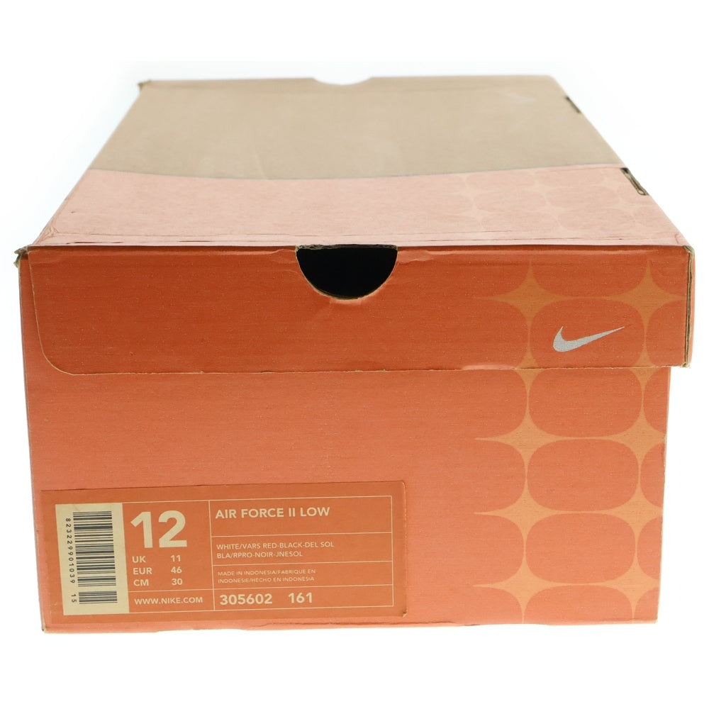 NIKE(ナイキ) 【観賞用2002年製】 AIR FORCE 2 LOW エアフォース 2 ローカットスニーカー ホワイト/レッド US12/30cm 305602-161