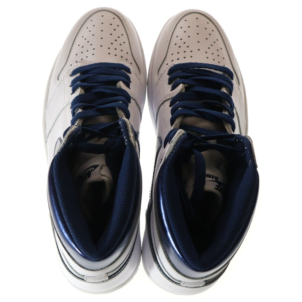NIKE(ナイキ) AIR JORDAN 1 RETRO HIGH OG METALLIC NAVY エアジョーダン1 マジスティック ネイビー レトロハイカットスニーカー ホワイト/ネイビー US11/29cm 555088-106