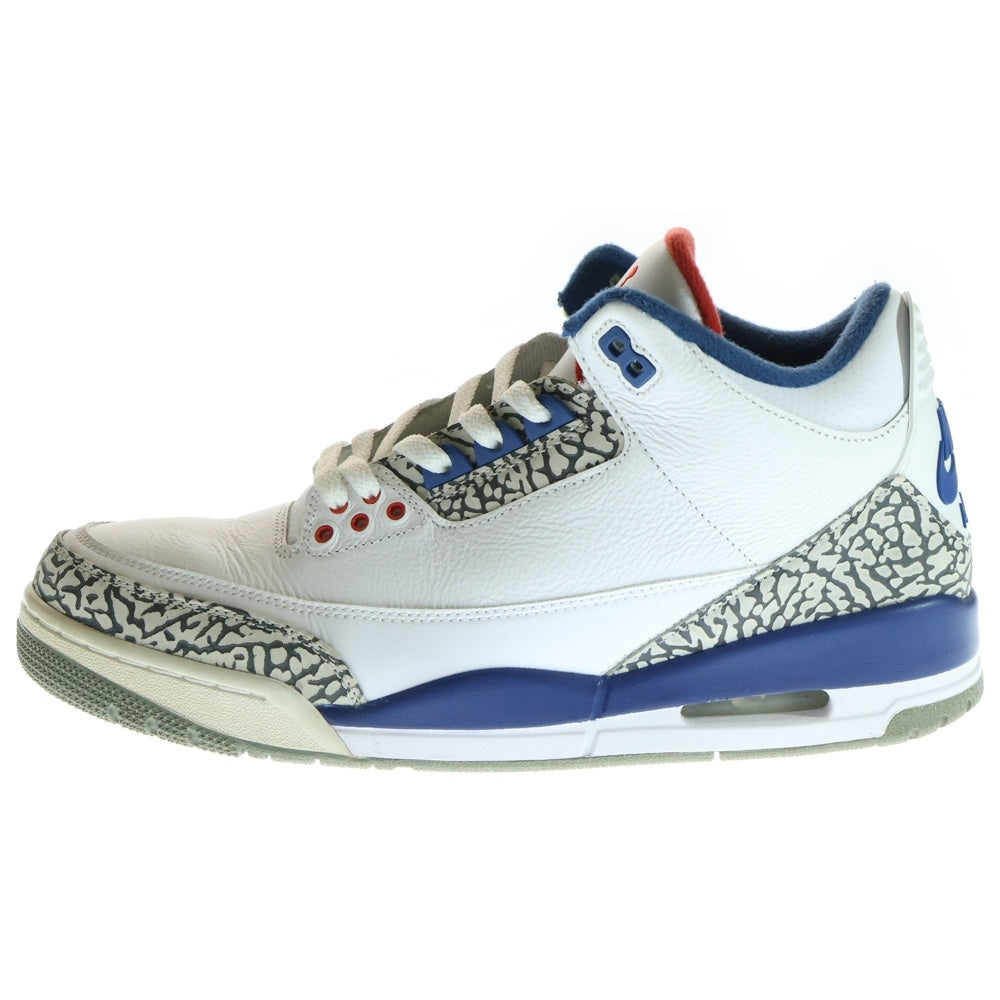 NIKE(ナイキ) AIR JORDAN 3 RETRO TRUE BLUE エアジョーダン3 レトロ トゥルー ブルー ハイカットスニーカー ホワイト/ブルー US11/29cm 854262-106