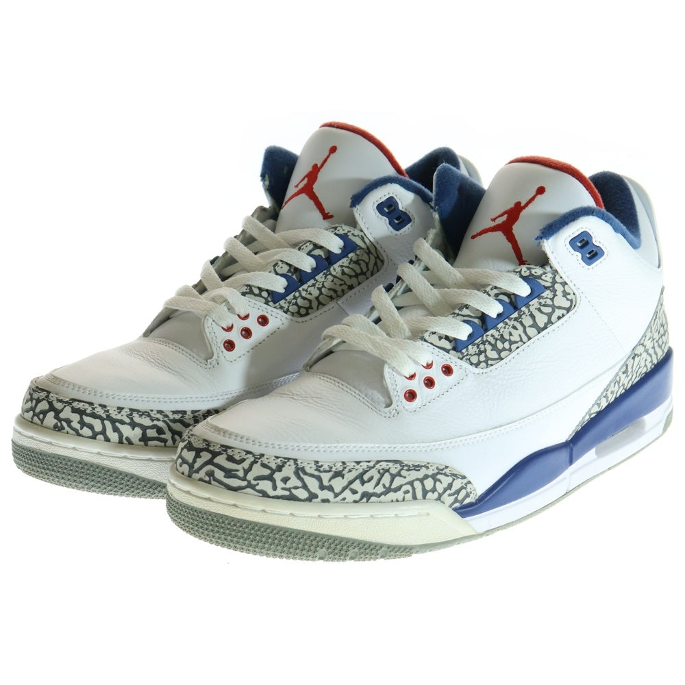 NIKE(ナイキ) AIR JORDAN 3 RETRO TRUE BLUE エアジョーダン3 レトロ トゥルー ブルー ハイカットスニーカー ホワイト/ブルー US11/29cm 854262-106